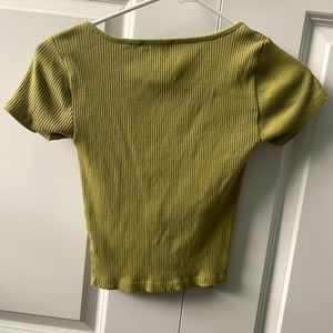 Forever 21 olive green crop top. Size small.